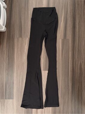 aerie OFFLINE Black High-Waist Flare Leggings